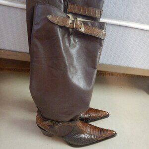 Circle G Genuine Python Western